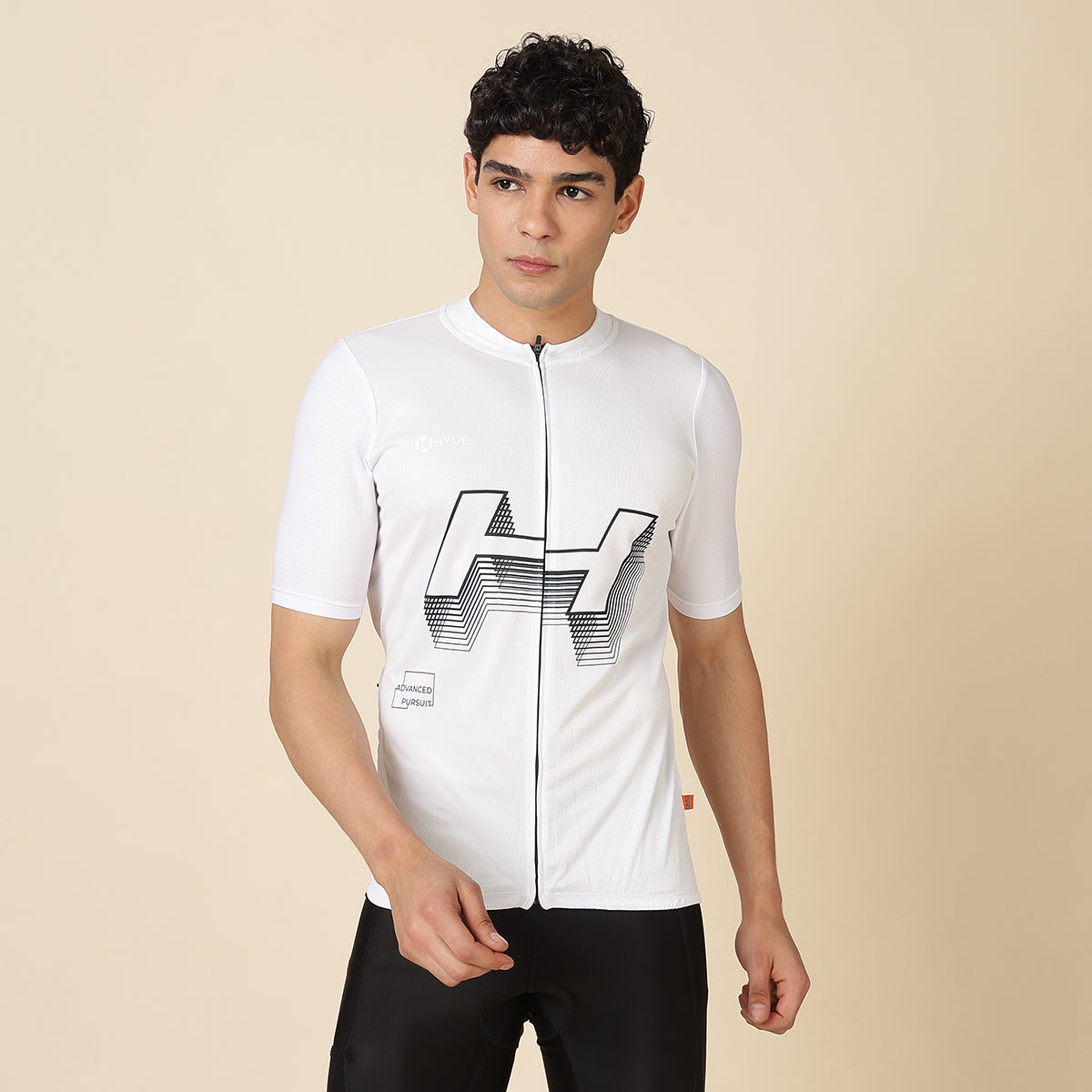 Hyve Men’s Standard Cycling Jersey – Arctic White
