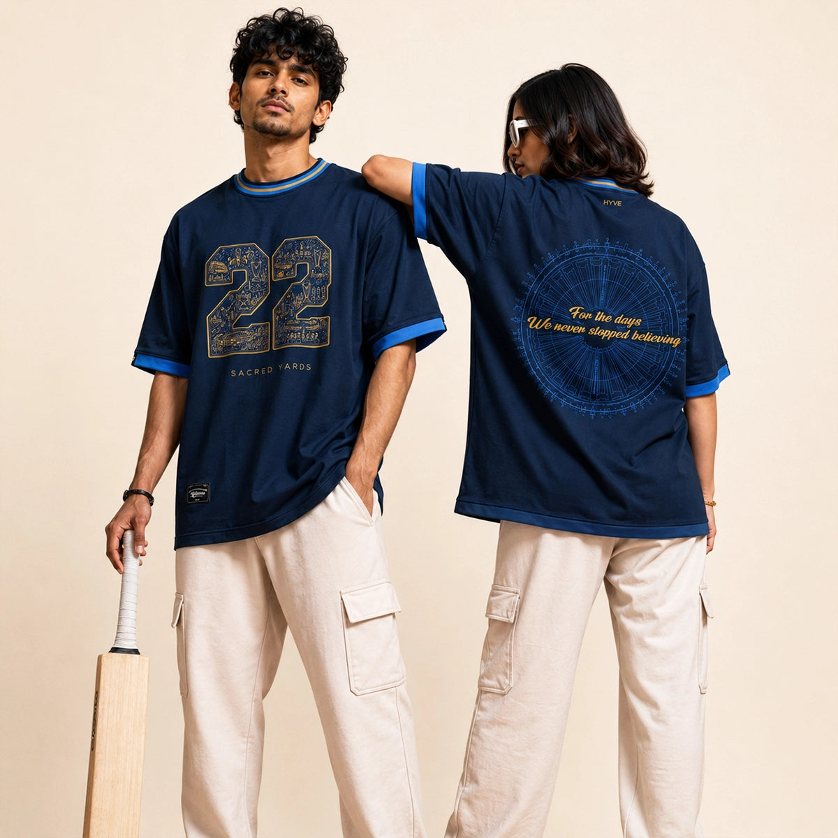HYVE 22 Yards Oversized T-Shirt S