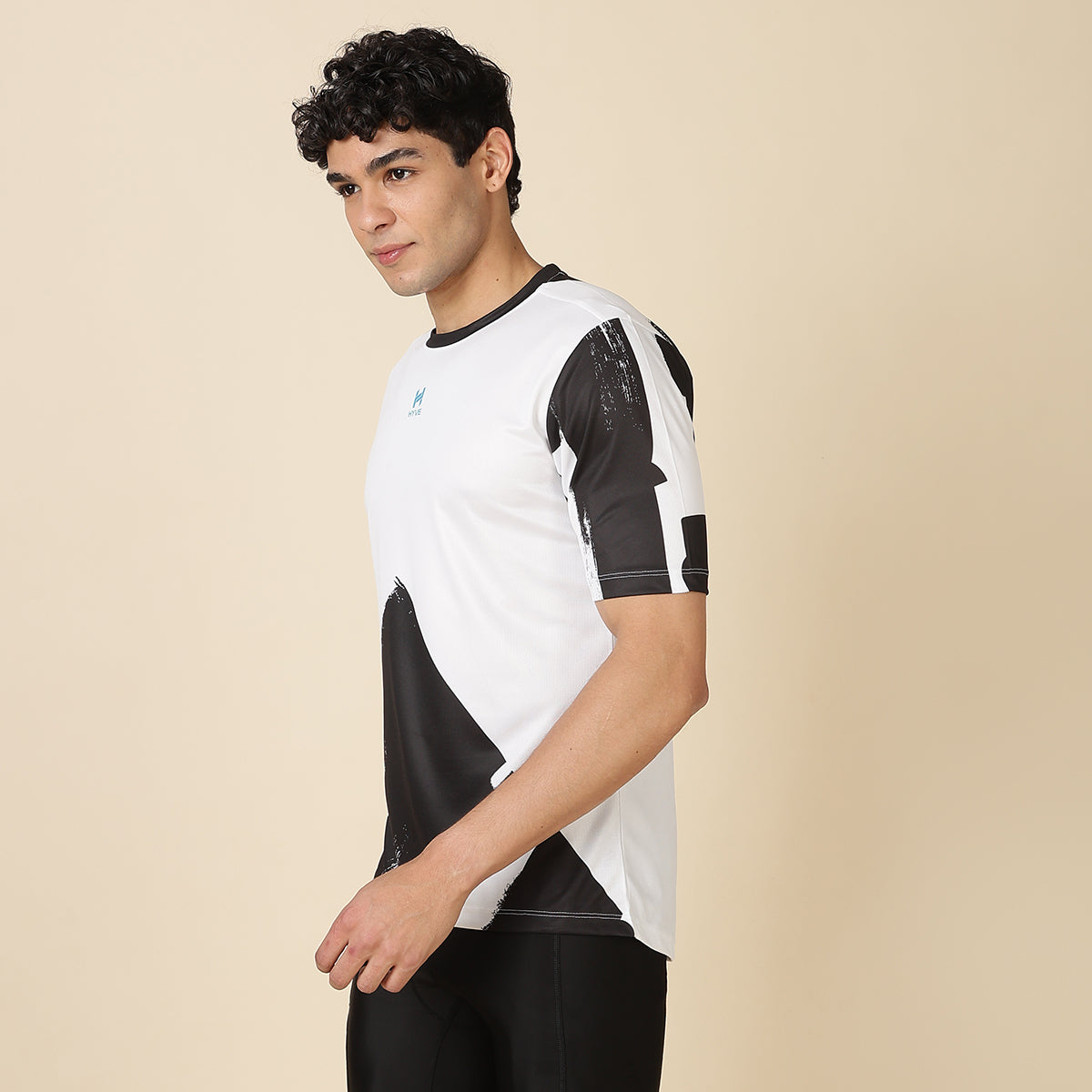 HYVE Hyve Active Men’s All-Day Adventure Cycling T-Shirt – Black Stroke XS
