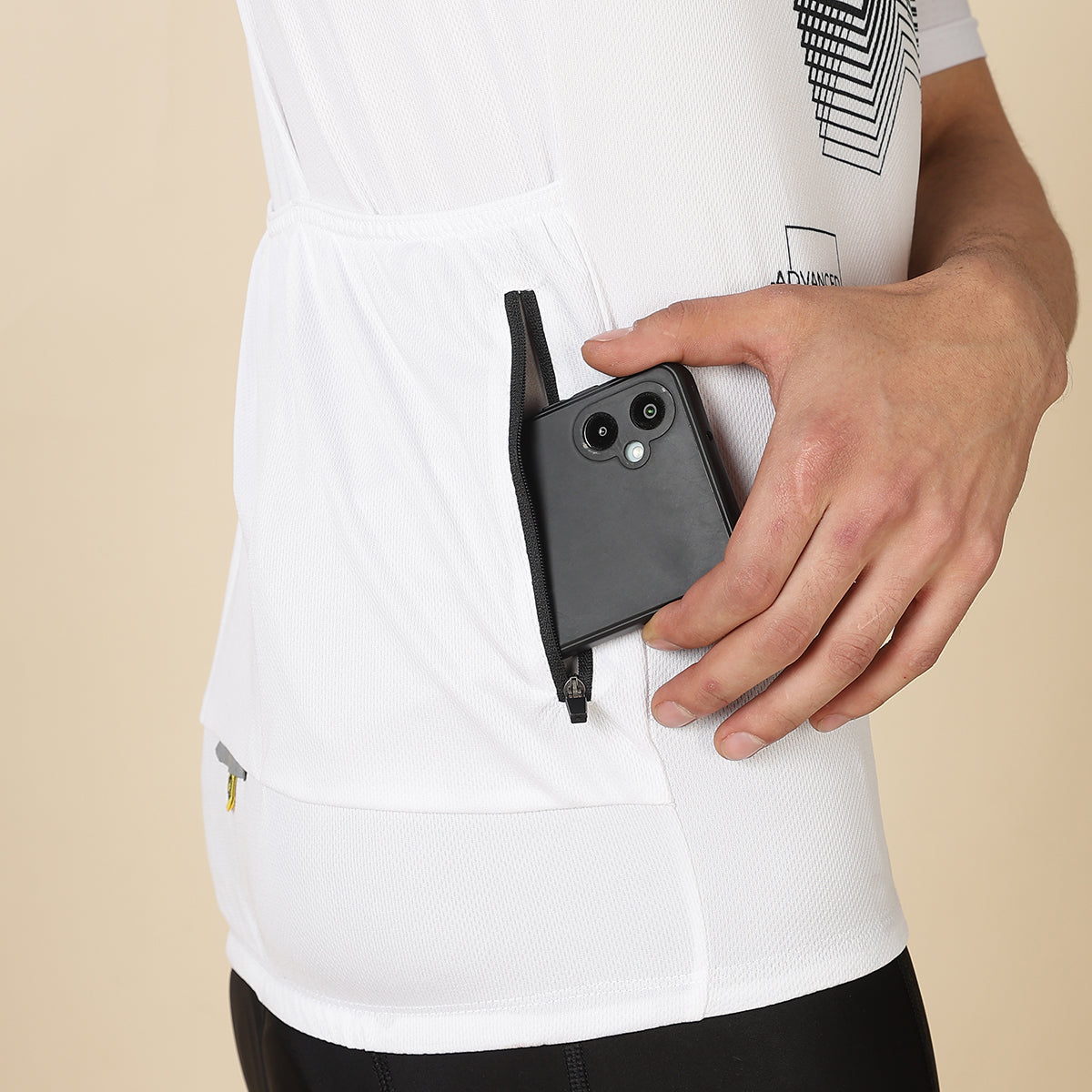 Hyve Men’s Standard Cycling Jersey – Arctic White