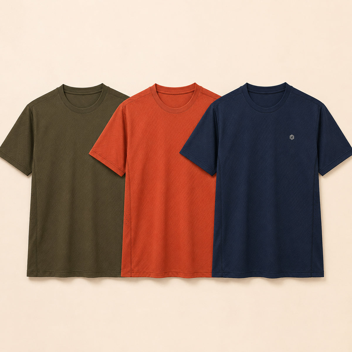 HYVE Hyve RUN X Men's Running Jersey 3-Pack – Sunset, Olive & Navy S