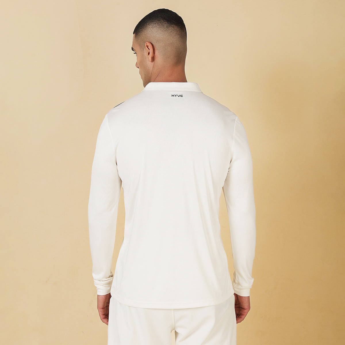 Hyve Menβs Basic Cricket Whites Full Sleeve Jersey
