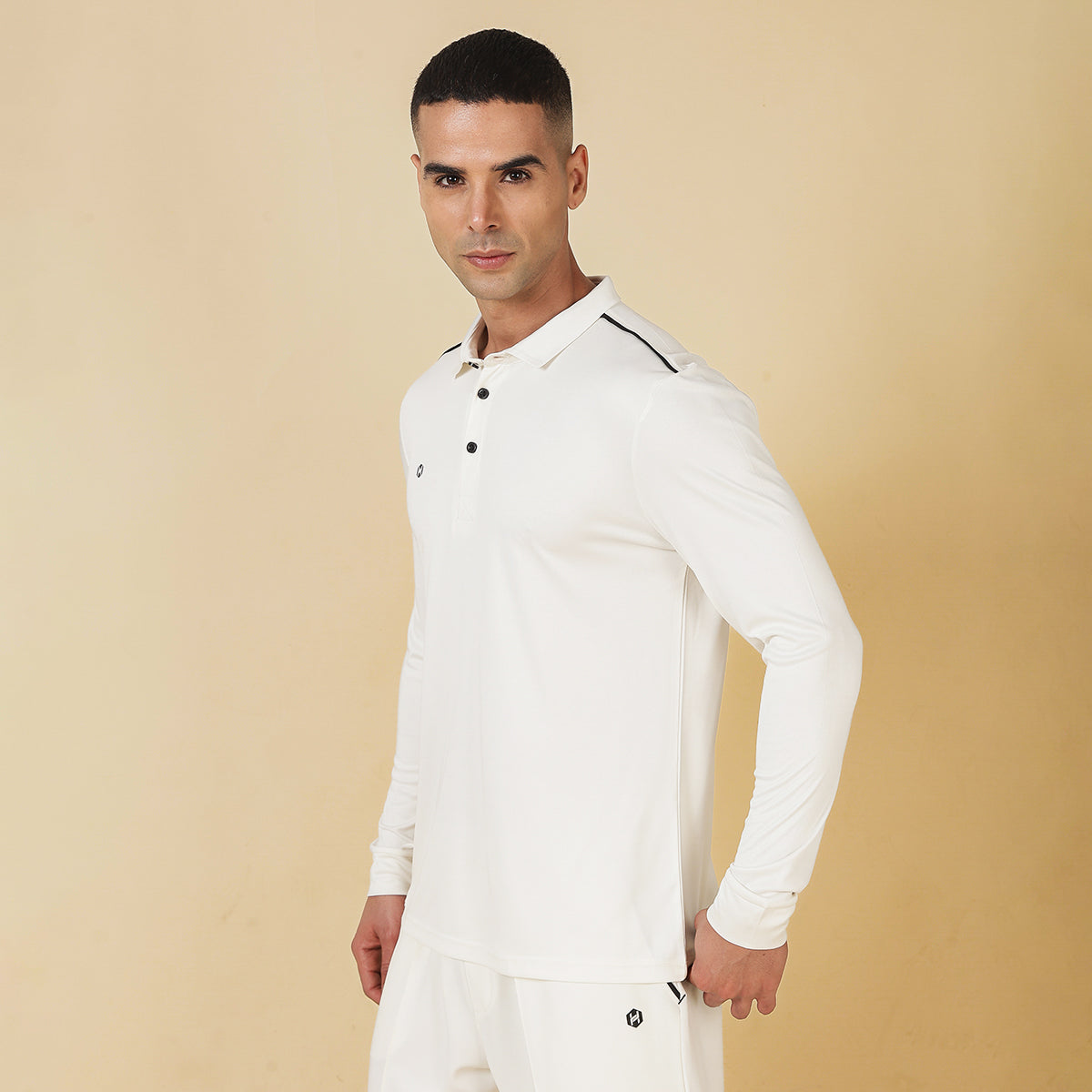 HYVE Hyve Men’s Basic Cricket Whites Full Sleeve Jersey 2XS