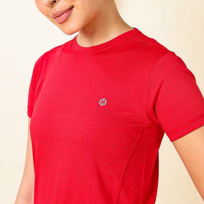 Hyve Women’s RunX Running Jersey – Red Melange