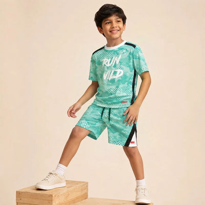 HYVE Hyve Kids Active T-Shirt & Shorts Set – Run Wild 6-7 yrs