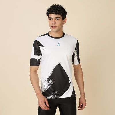 HYVE Hyve Active Men’s All-Day Adventure Cycling T-Shirt – Black Stroke XS