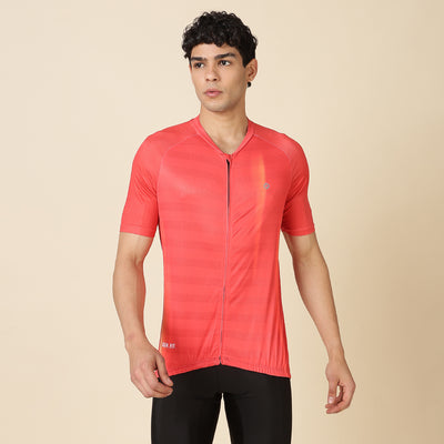 Hyve Men’s V1 Premium Cycling Jersey -  Red