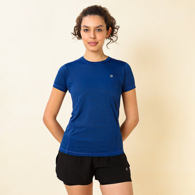 Hyve Women’s RunX Running Jersey – Navy Melange
