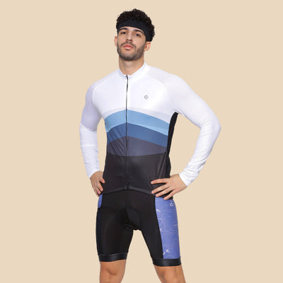 HYVE Hyve Men’s V1 Premium Cycling Jersey - Black & White S