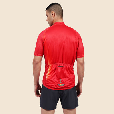 HYVE Hyve Men’s V1 Premium Cycling Jersey -  Red S