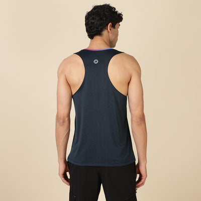 Hyve Active Men’s Fitness Singlet – Ocean Melange