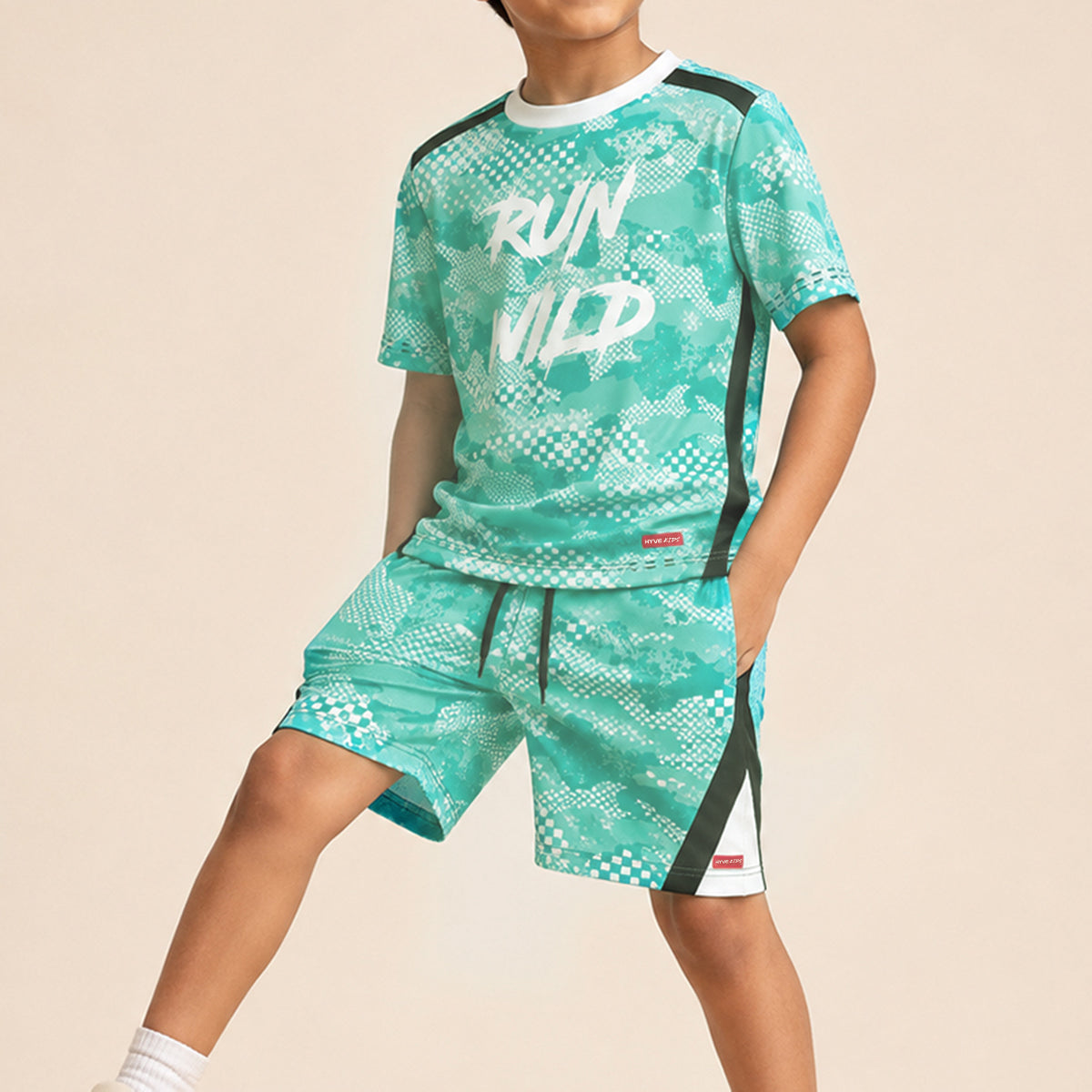 HYVE Hyve Kids Active T-Shirt & Shorts Set – Run Wild 6-7 years