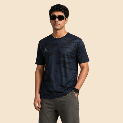 HYVE Hyve Men's Camo Athleisure T-Shirt 2-Pack – Navy & Olive S
