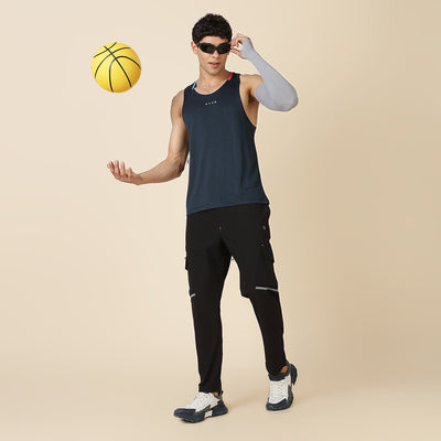 Hyve Active Men’s Fitness Singlet – Ocean Melange