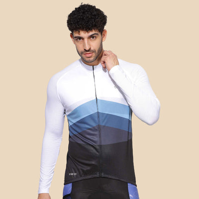 HYVE Hyve Men’s V1 Premium Cycling Jersey - Black & White S