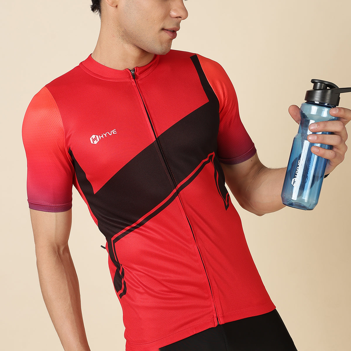 HYVE Hyve Men’s Standard Cycling Jersey – Red Onyx XS