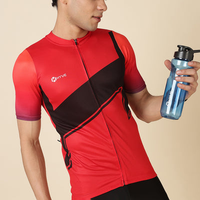 HYVE Hyve Men’s Standard Cycling Jersey – Red Onyx XS