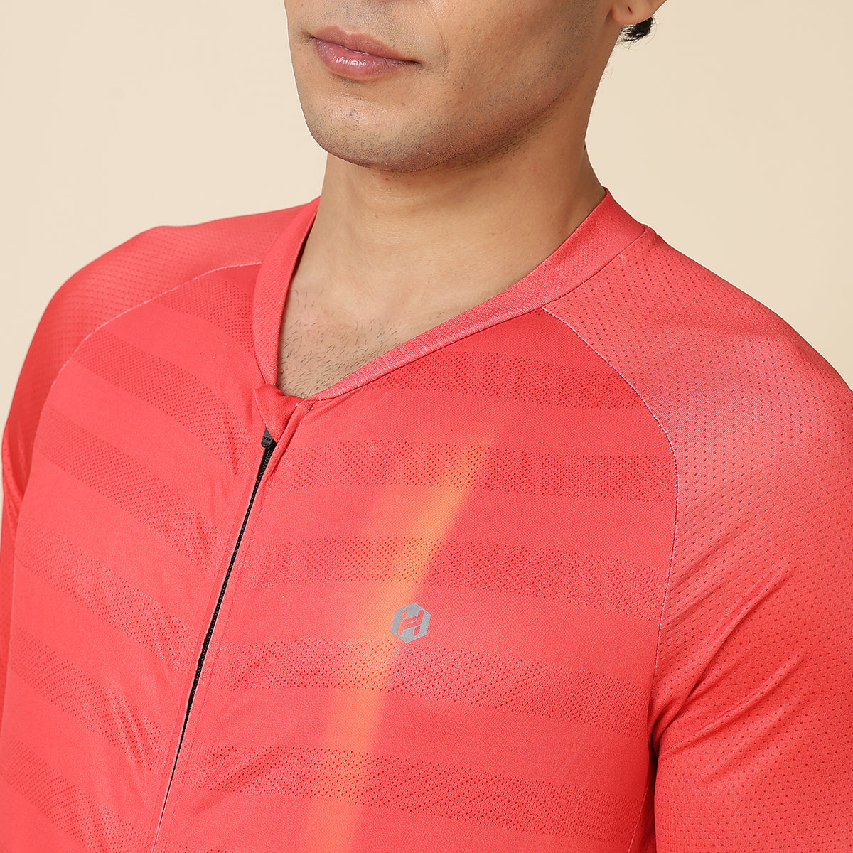 Hyve Men’s V1 Premium Cycling Jersey -  Red