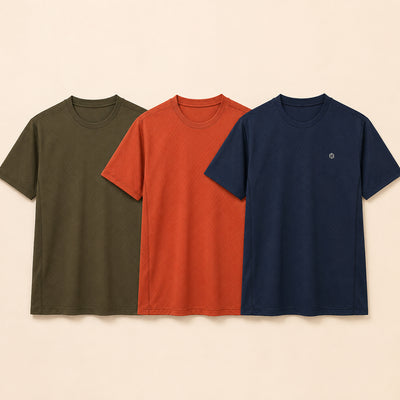 HYVE Hyve RUN X Men's Running Jersey 3-Pack – Sunset, Olive & Navy S