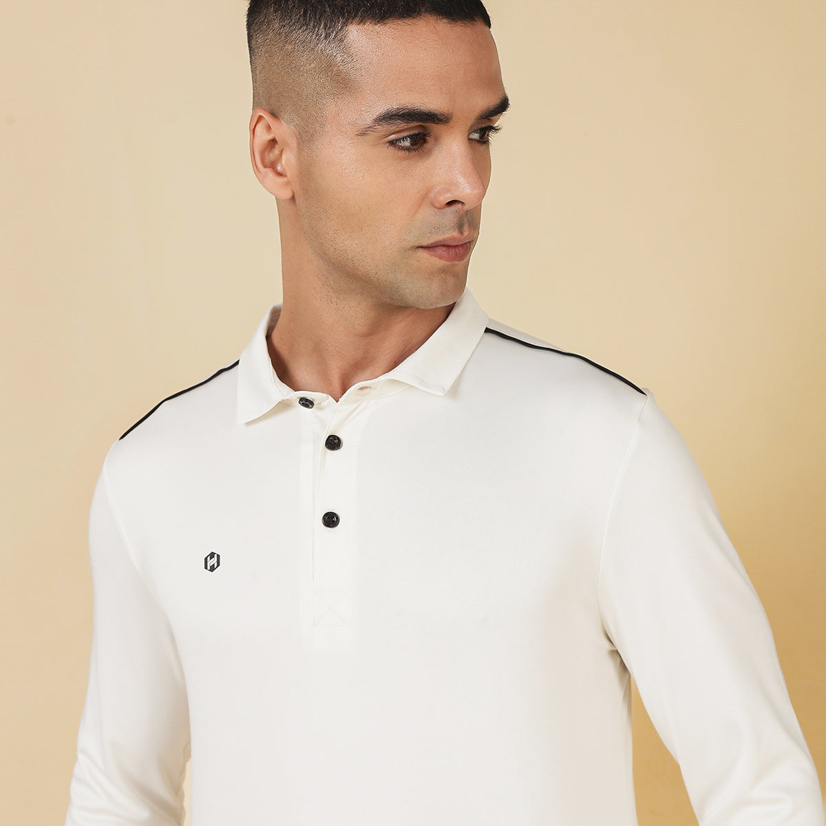 HYVE Hyve Men’s Basic Cricket Whites Full Sleeve Jersey 2XS