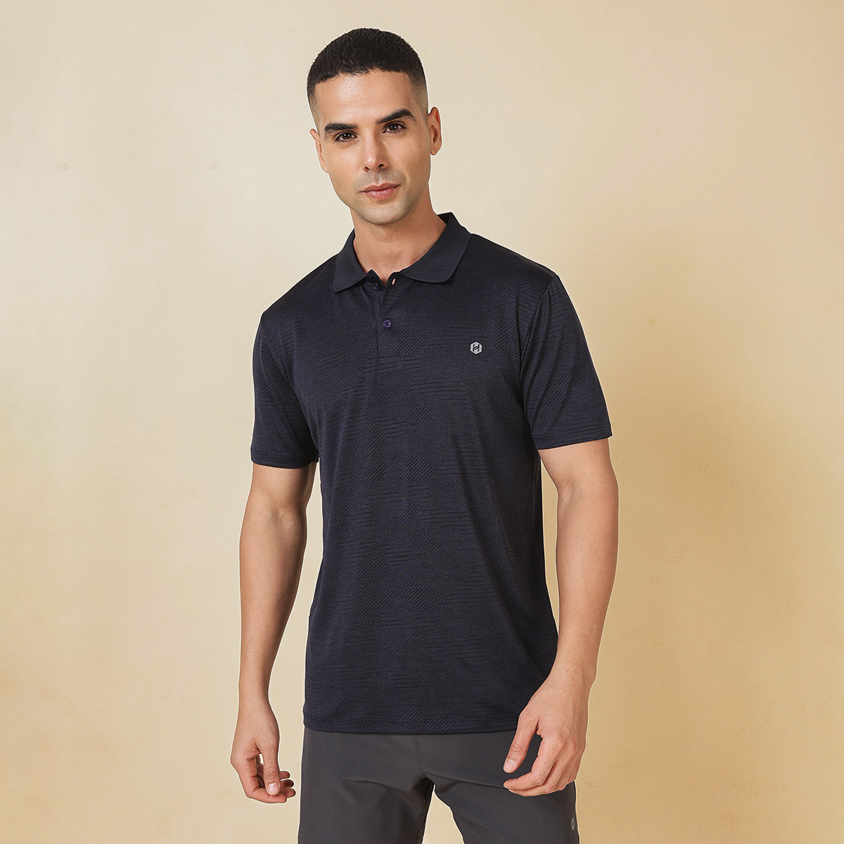 Hyve Men’s Navy Sports Polo T-Shirt