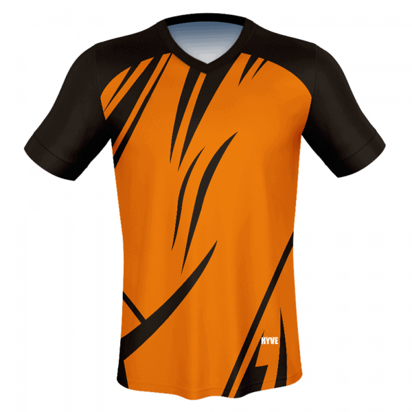 orange color cricket jersey
