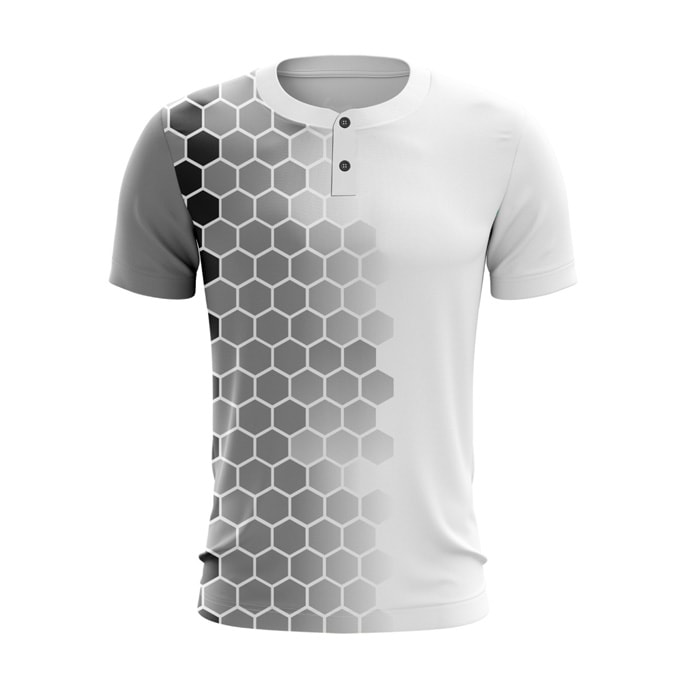 Hyve Custom Henley Collar Cricket Tshirt Jersey for Men - Front