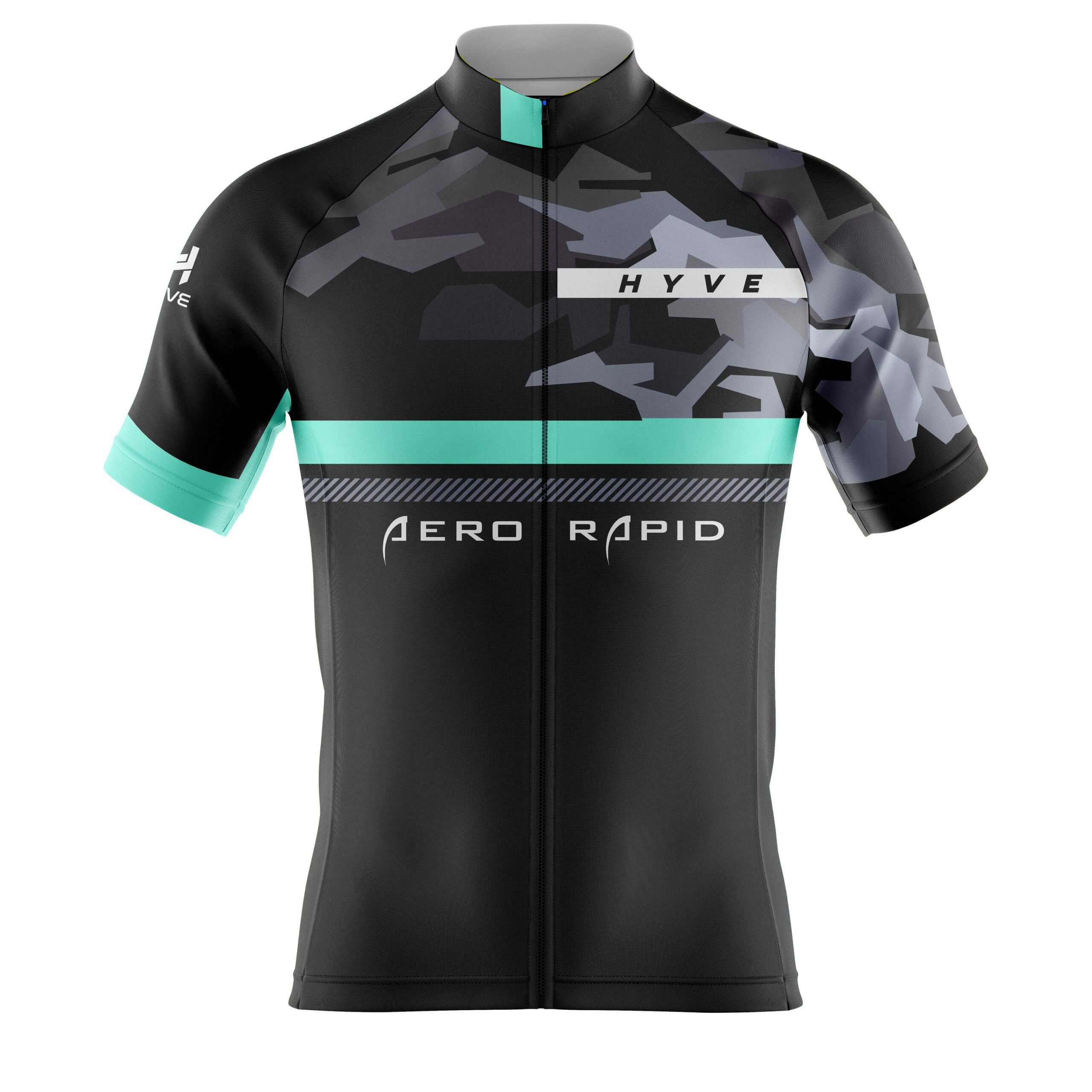 Hyve Rock Beach Aero Rapid Custom Cycle Riding Jersey for Men - Front