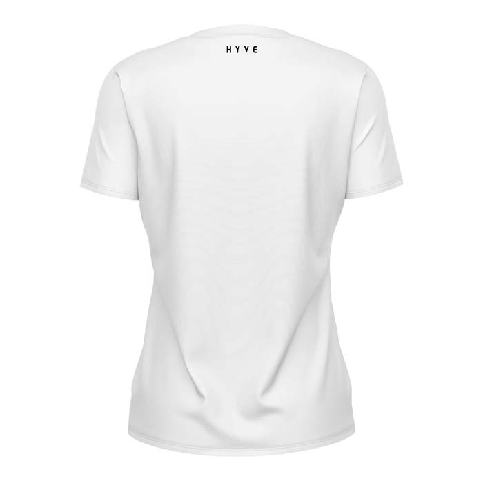 Hyve Custom Classic Cricket White Jersey (Half Sleeves) for Women - Back