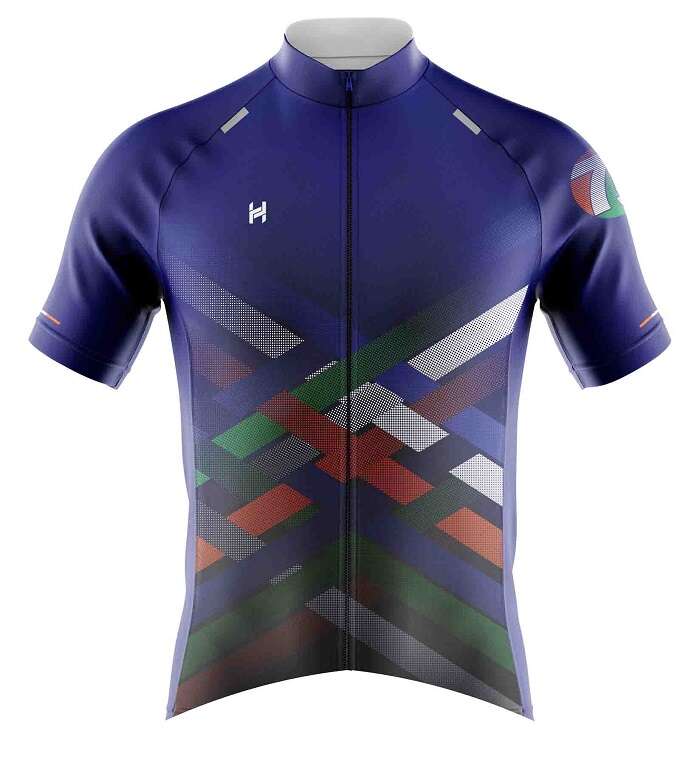 Hyve 1947 Independence Day Aero Custom Cycle Jersey for Men - Front