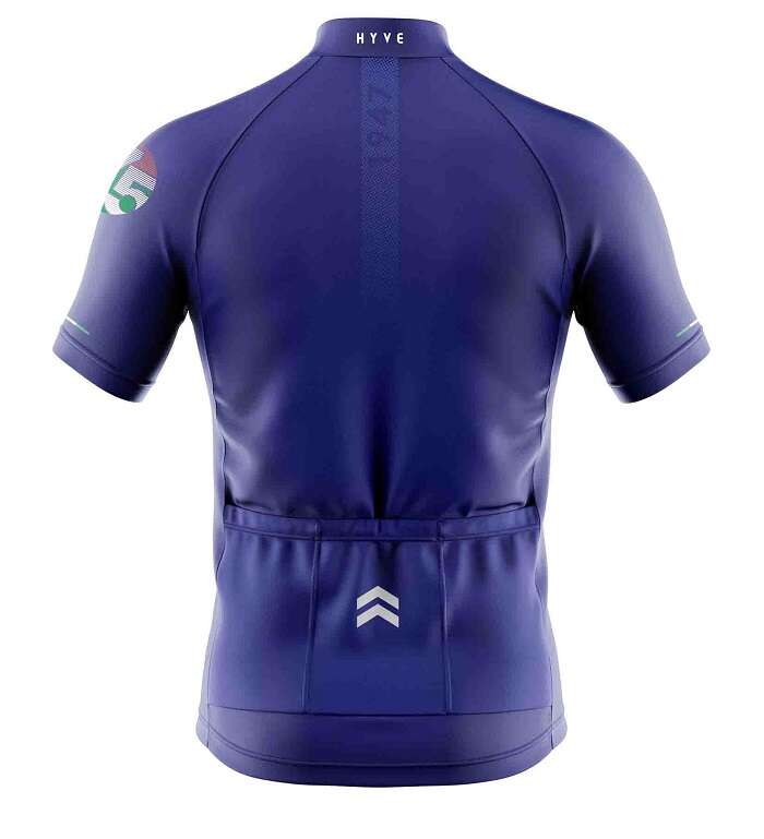 Hyve 1947 Independence Day Aero Custom Cycle Jersey for Men - Back