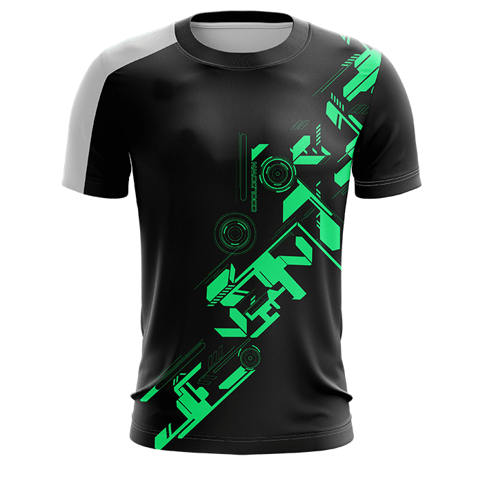 Hyve Customizable Game Engine Dark Esport Gamer Jersey with Name - Front