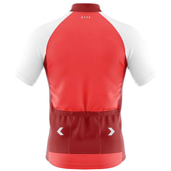 Hyve Shades Brick Cycling Jersey with Back Pockets for Men - Back