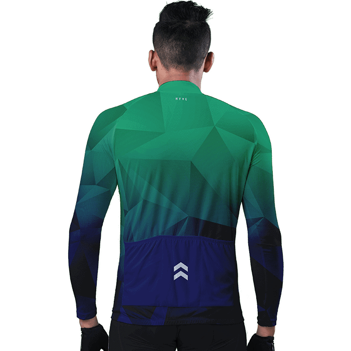 Hyve Crystal Maze Custom Dry-fit Cycling Jersey for Men - Back