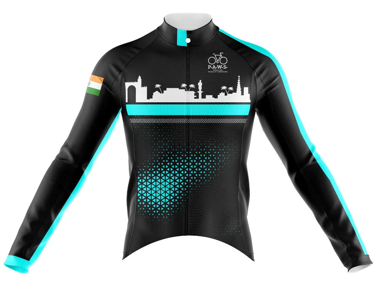 Hyve Full Sleeve Cycling Jersey for PAWS - Front