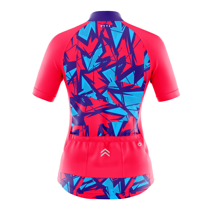 Hyve Razzle Red Custom Cycling Outfit for Ladies - Back