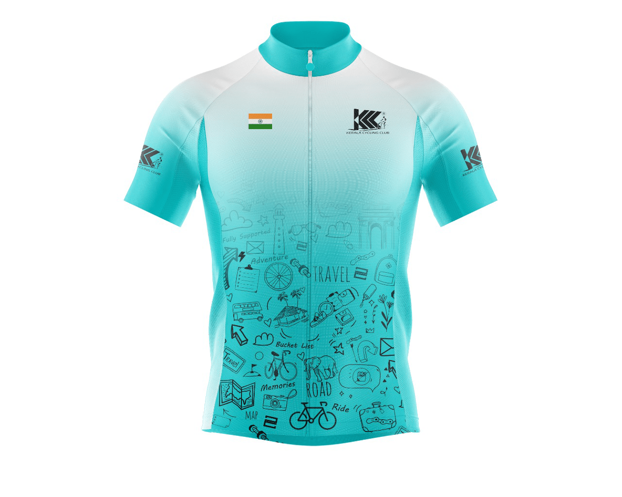 KCC Personalized Cycling Jersey with Name-Front