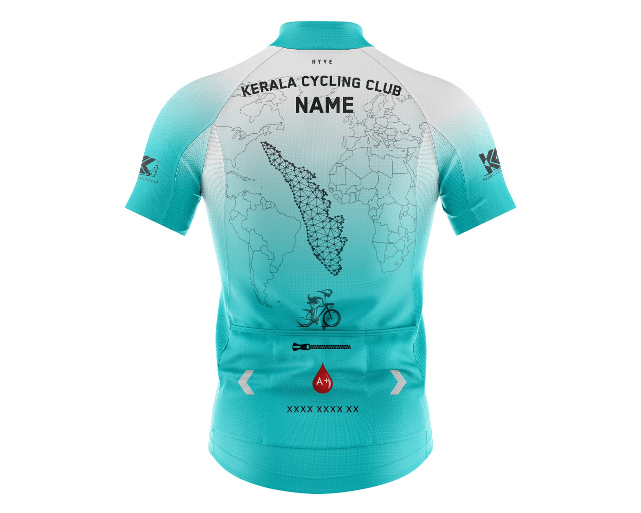 KCC Personalized Cycling Jersey with Name-Back