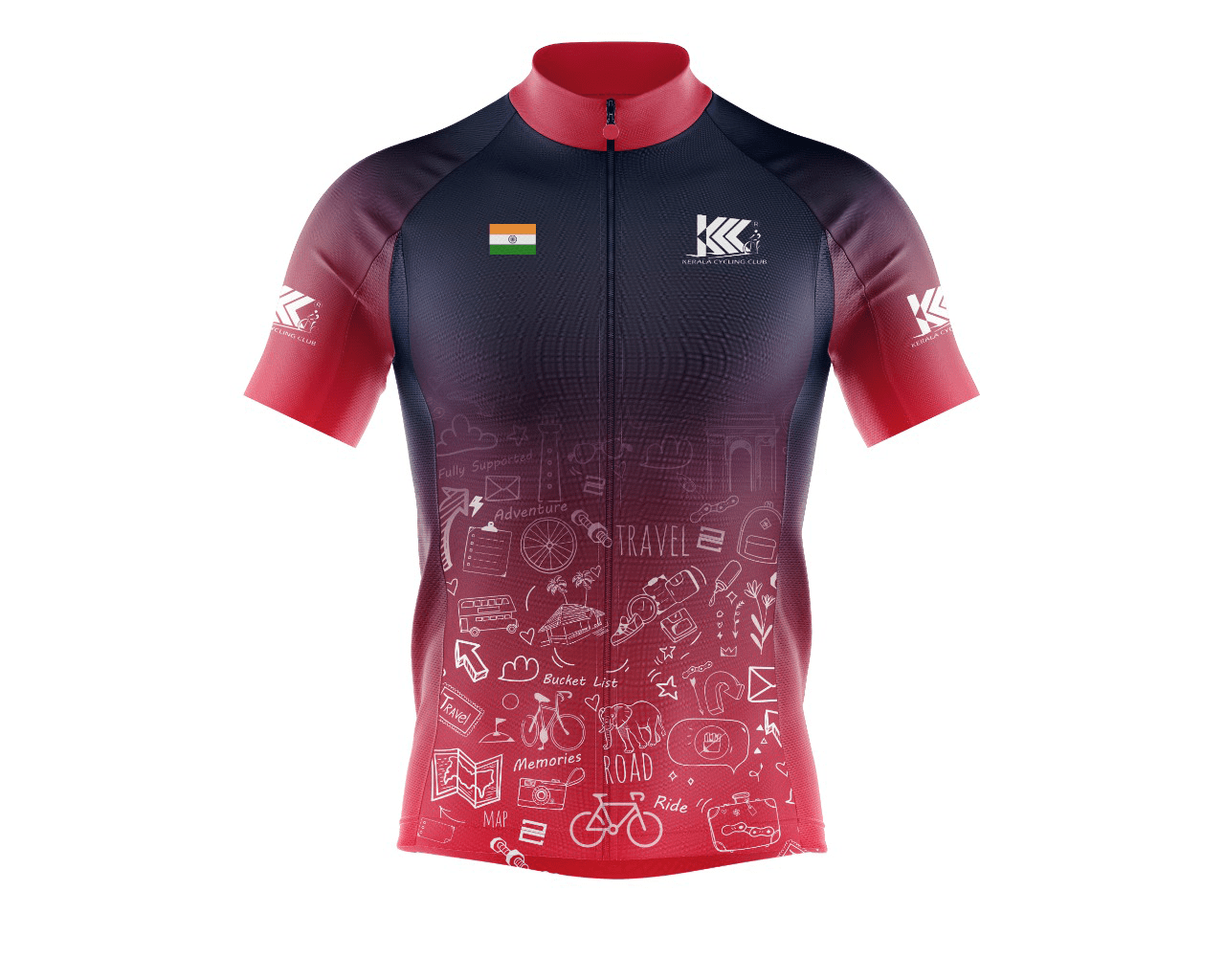 KCC Customized Cycling Jersey India-Front