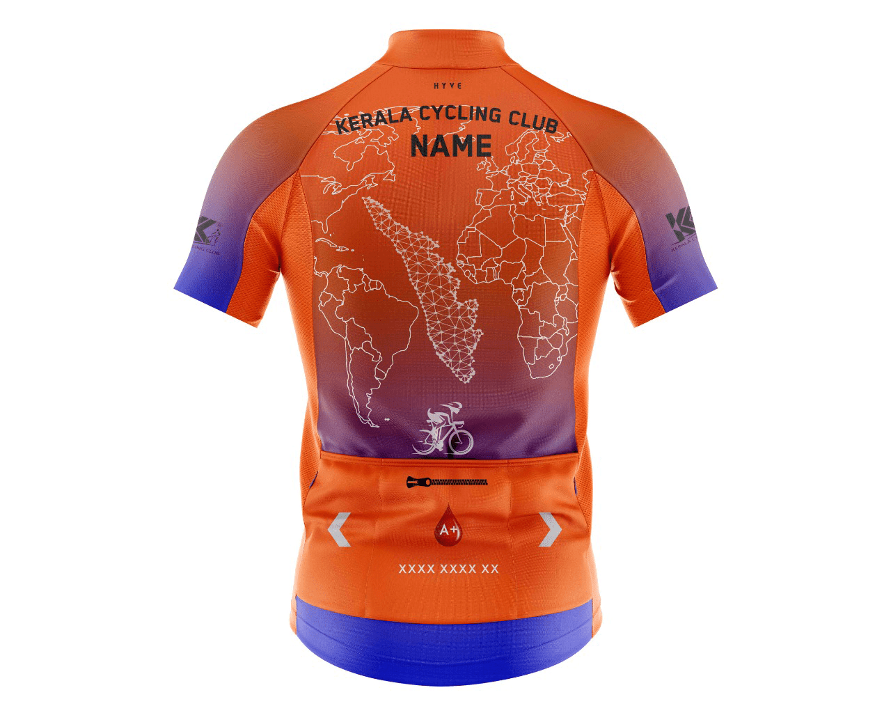 KCC Custom Cycling Jersey Design-Back