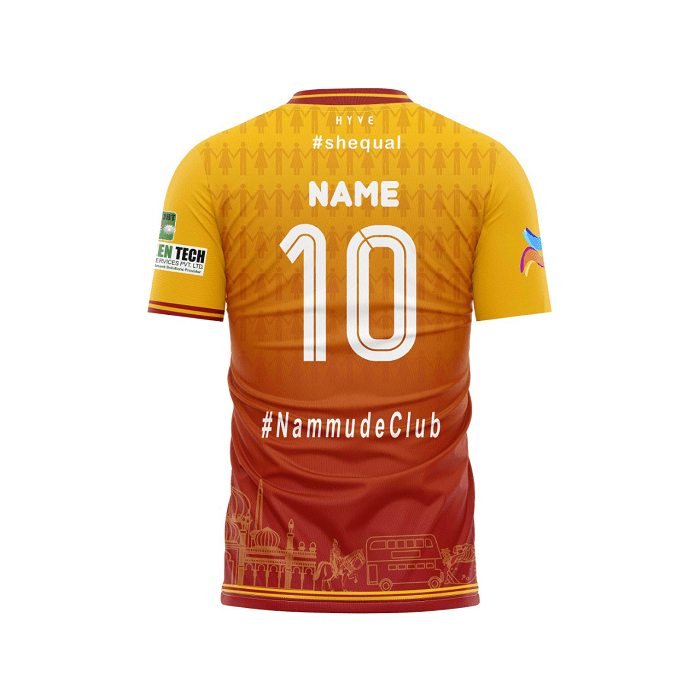 Home Kit Personalized Football Jersey Design-Back