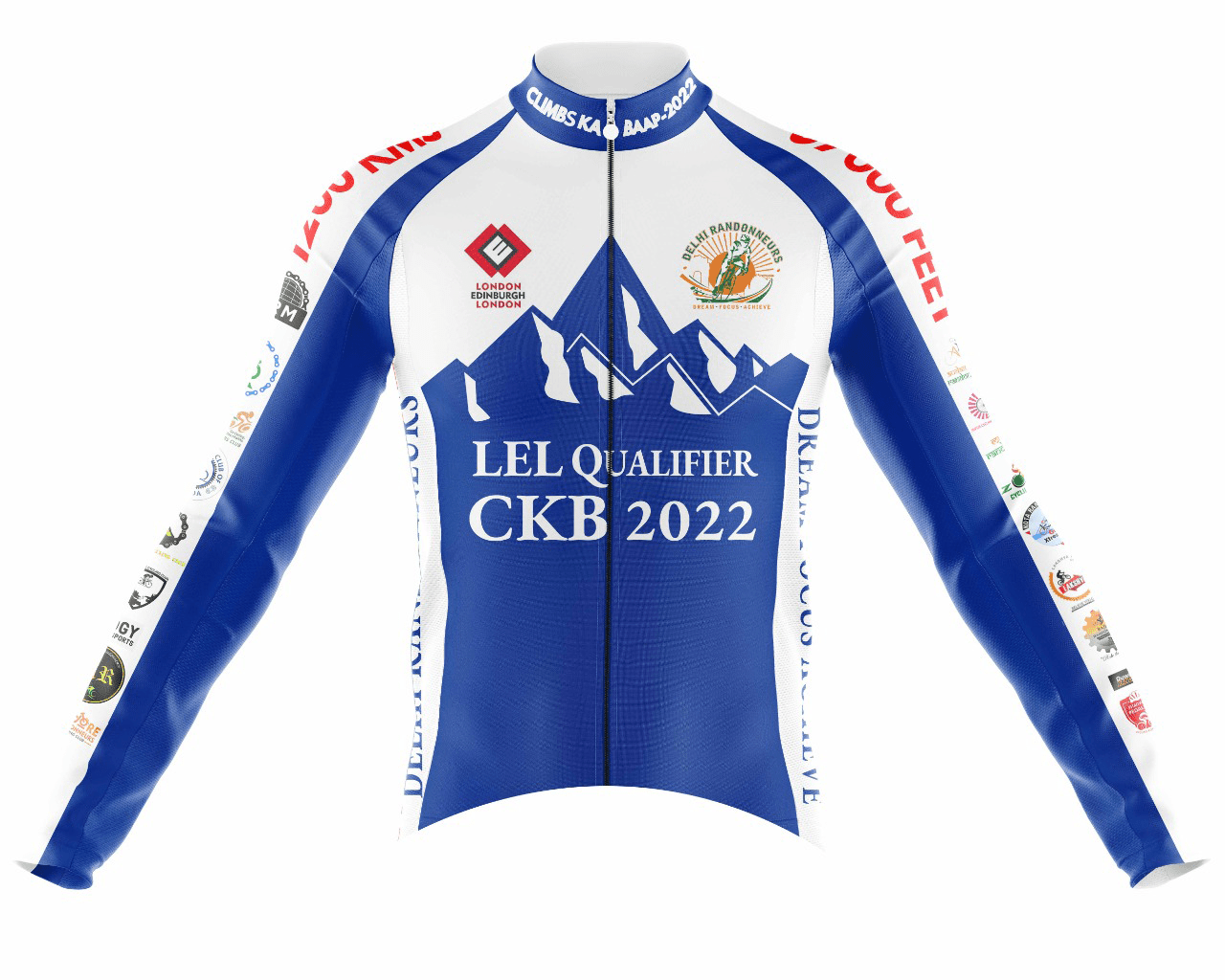 CKB Custom Cycling Jersey with Back Pocket-Front
