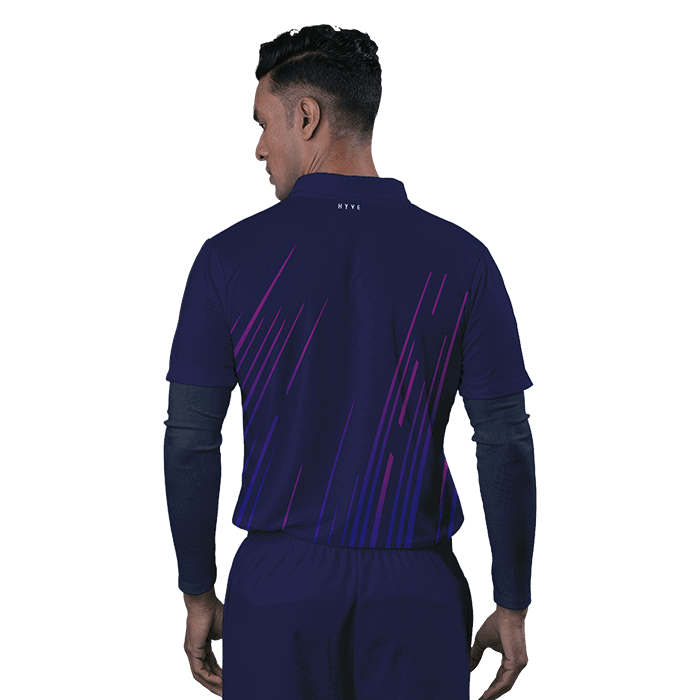 Shop Online Hyve Blue Rays Custom Cricket T-shirt Jersey for Men - Back