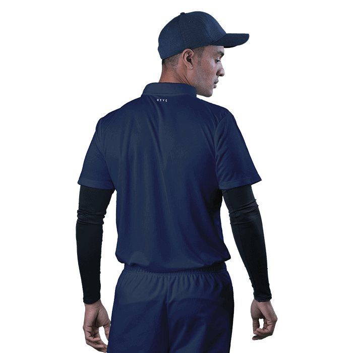 Buy Online Now Hyve Captain Blue Custom Cricket Moisture Wicking Jersey for Men - back