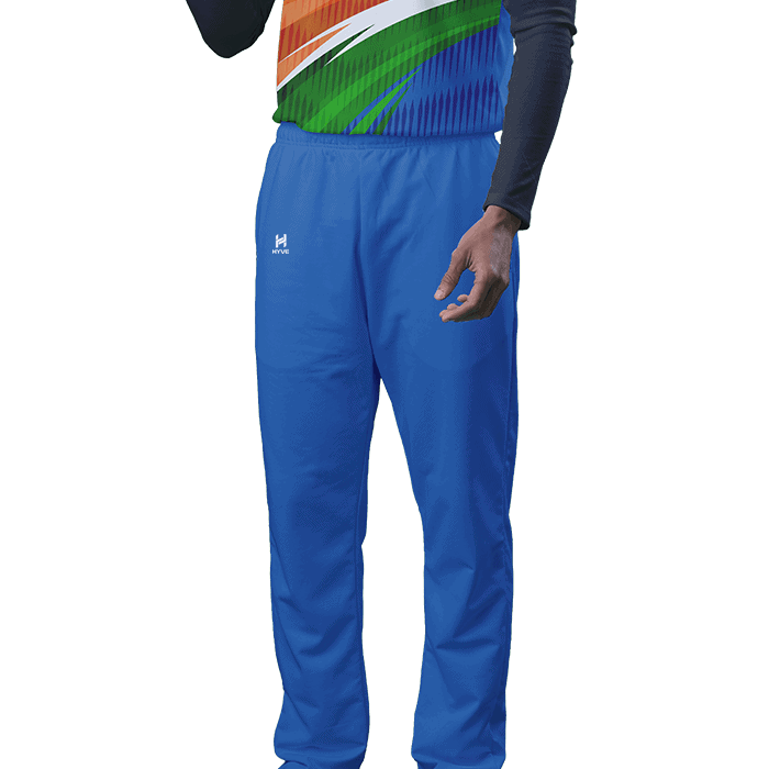 Hyve Custom Men's Cricket Jersey Pant - Blue - Front