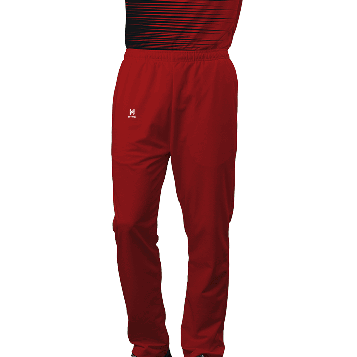 Hyve Custom Men's Cricket Track Pants - Red - Front