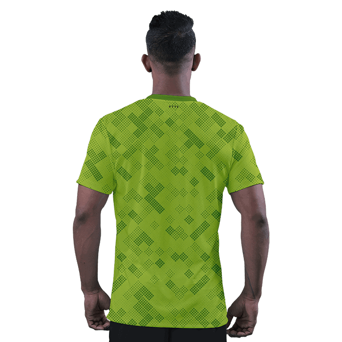 Hyve Pitch Green Custom Football Shirt Jersey for Men - Back