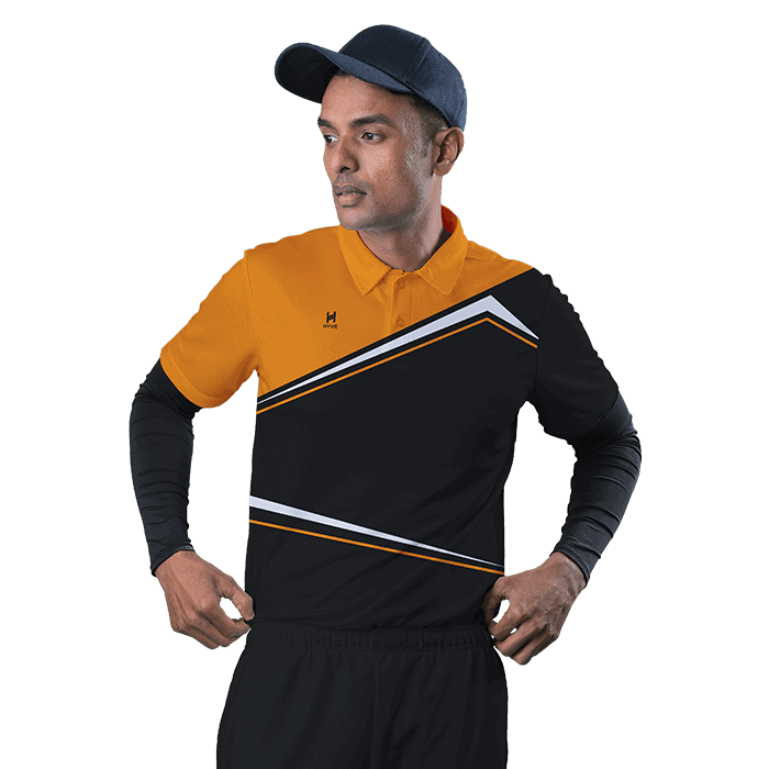 Order Online Today Hyve Hoick Orange Custom Cricket Team Jersey for Men - Front