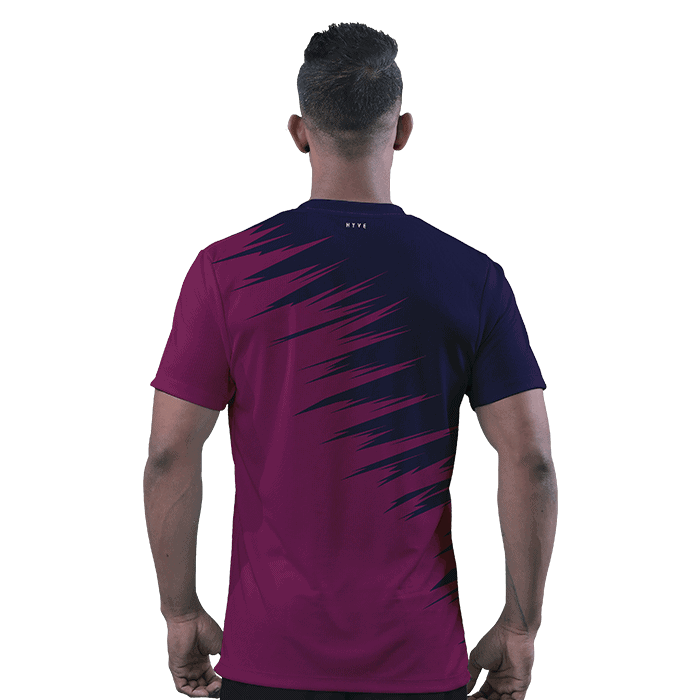 Hyve Purple Striker Custom FC Uniform Jersey for Men - Back