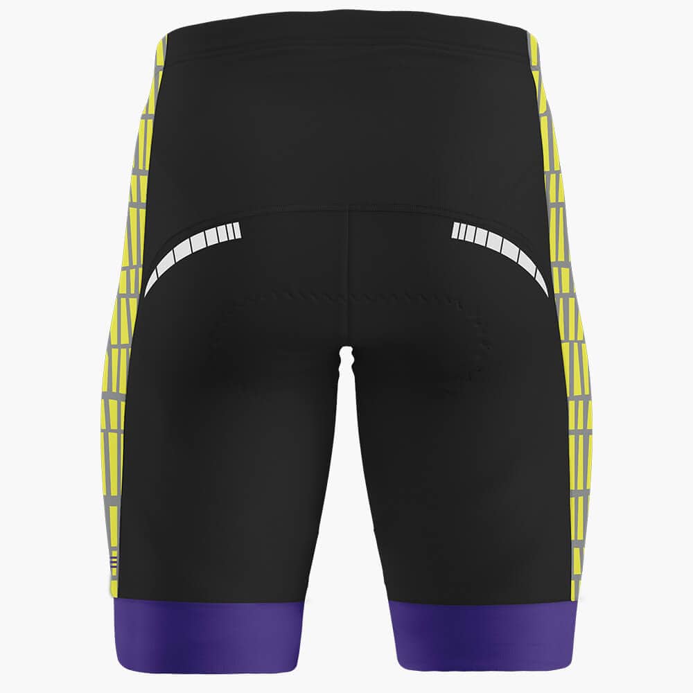 Hyve Bamboo Fence Gel Cycling Shorts for Men - Back